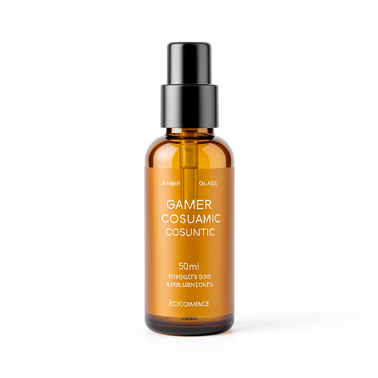 Amber Glass Cosmetic Bottle 50ml